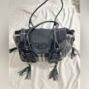 Salvatore Ferragamo Wool Exterior Plaid Bags & Handbags for Women